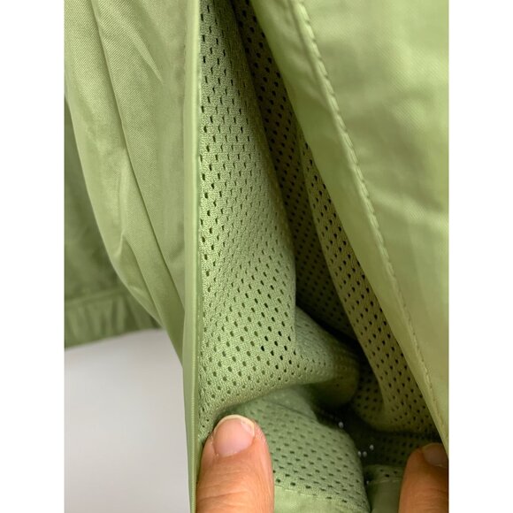 Nike Mens XL Nike Green Pullover Windbreaker Perf LIned Breathable Hood 7048 - Picture 11 of 14